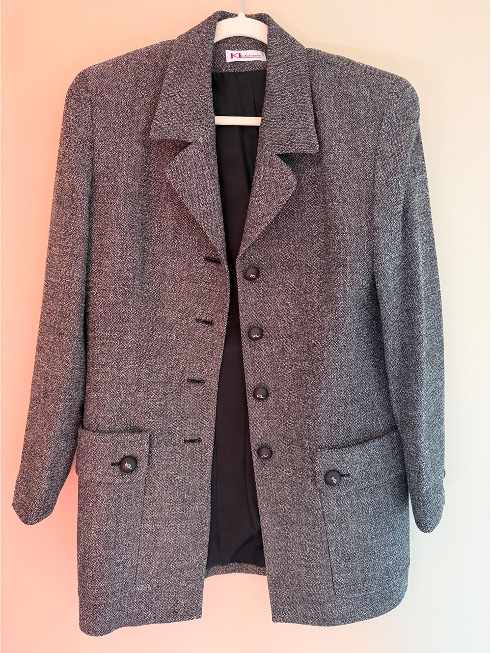 Vtg Karl Lagerfeld blazer, shoulder pads